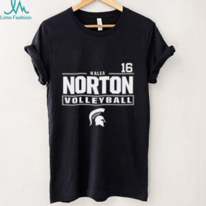 Kalea Norton Michigan State Spartans Black NIL Stacked BoxShirt