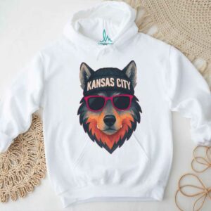Kansas City Shirt, Wolf Shirt with Cool Beanie & Shades shirt