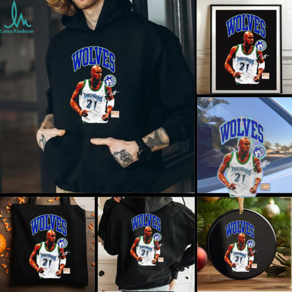 Kevin Garnett hardwood classics Minnesota Timberwolves shirt
