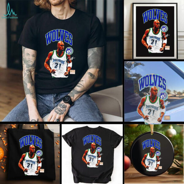 Kevin Garnett hardwood classics Minnesota Timberwolves shirt