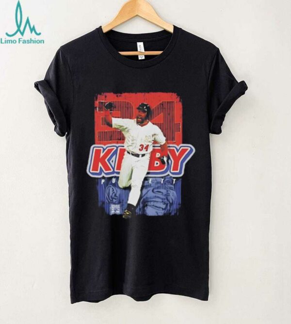 Kirby Puckett 34 Minnesota Twins player number and name vintage shirt