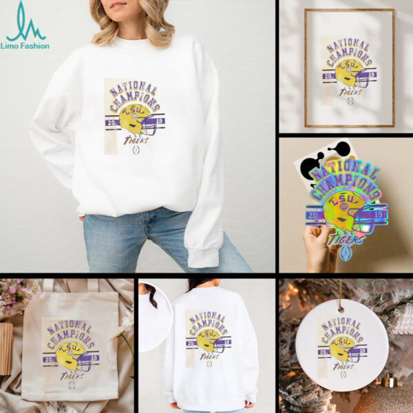 LSU Tigers 2019 CFP National Champions Helmet shirt
