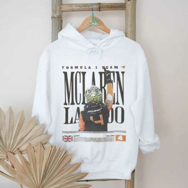 Lando Norris McLaren Tee, F1 Racing Graphic T Shirt