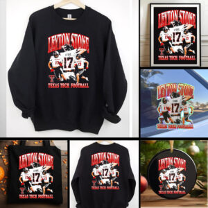Leyton Stone 90s graphic Texas Tech football shirt