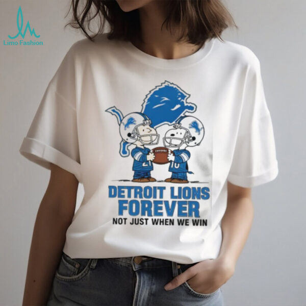 Charlie Brown Snoopy Los Angeles Rams Forever Not Just When We Win shirt