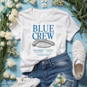 Los Angeles Dodgers Blue Crew Unisex Heavyweight T Shirt