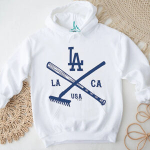 Los Angeles Dodgers Fanatics Cream Nostalgia Stadium Slub T Shirt