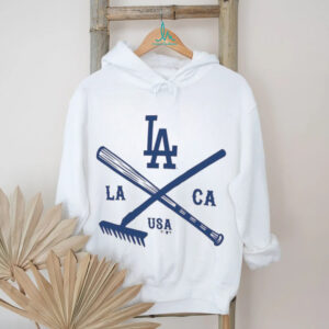Los Angeles Dodgers Fanatics Cream Nostalgia Stadium Slub T Shirt
