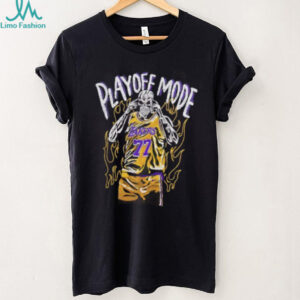 Los Angeles Lakers Luka Doncic Playoff Mode skeleton flame shirt