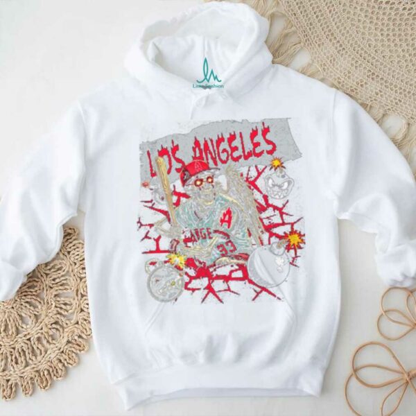Los Angeles skeleton T shirt