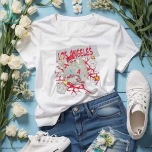 Los Angeles skeleton T shirt