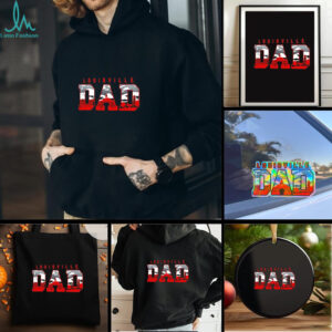 Louisville Cardinals Dad city skyline shirt