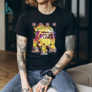 LeBron Los Angeles Lakers basketball number 23 superstar pose shirt