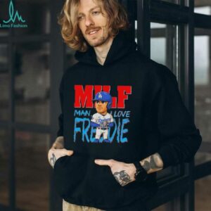 MILF man I love Freddie Freeman cartoon LA Dodgers shirt