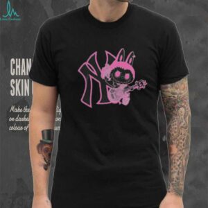 MLB Labubu Pink Guitar NY T Shirt