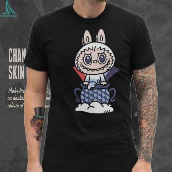 MLB Labubu White Pot LA T Shirt
