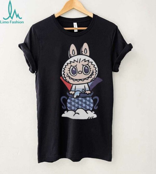MLB Labubu White Pot LA T Shirt