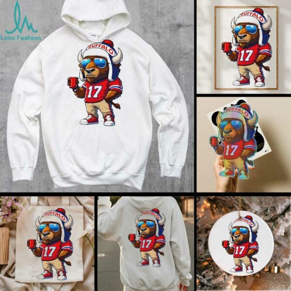 Mafia Bison winter hat Josh Allen Buffalo Bills NFL Football mascot shirt