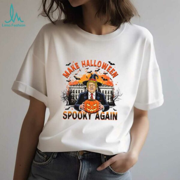 Make Halloween Spooky Again Funny Trump Halloween T shirt