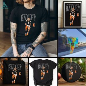 Matthew Bailey Illinois Fighting Illini Cartoon T Shirts