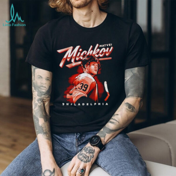 Matvei Michkov Philadelphia Bitmap NHL signature shirt