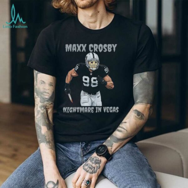 Maxx Crosby Las Vegas Football Haloween Nightmare in Vegas Jason Shirt