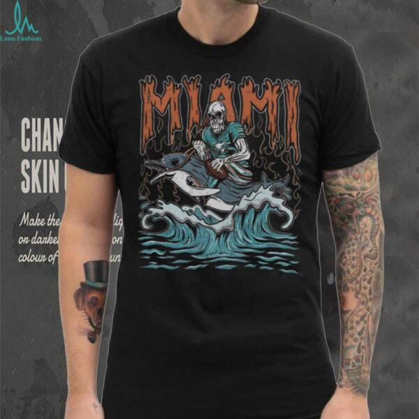 Miami Football Skull Vintage Fan Football Game Day Unisex Shirt