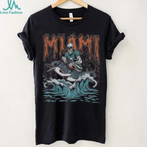 Miami Football Skull Vintage Fan Football Game Day Unisex Shirt