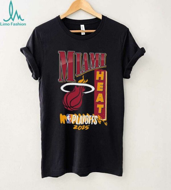 Miami Heat Black 2025 NBA Playoffs Hype T Shirt