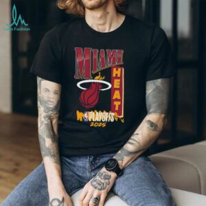 Miami Heat Black 2025 NBA Playoffs Hype T Shirt