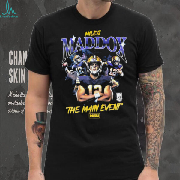Miles Maddox the main event graphic shirt