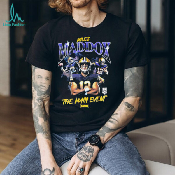 Miles Maddox the main event graphic shirt