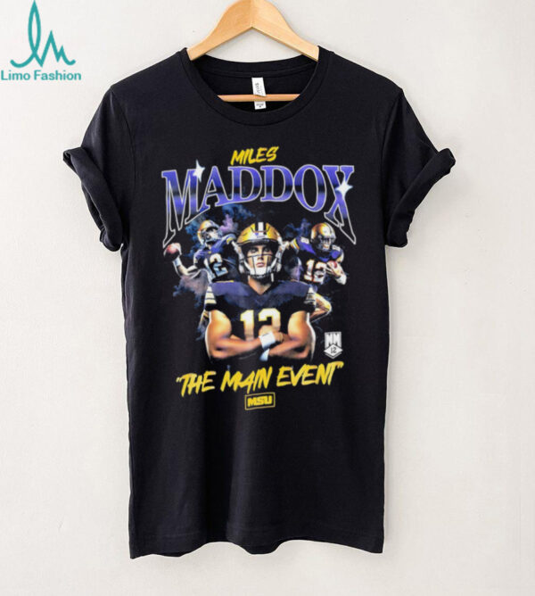 Miles Maddox the main event graphic shirt