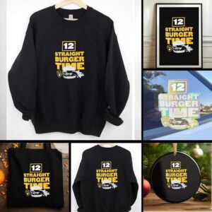 Milwaukee Brewers 12 straight burger time shirt