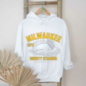 Milwaukee County Stadium 1970 Classic Cut Baseball T Shirt