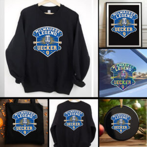Milwaukee Legend Bob Uecker #9 Mr. baseball logo shirt