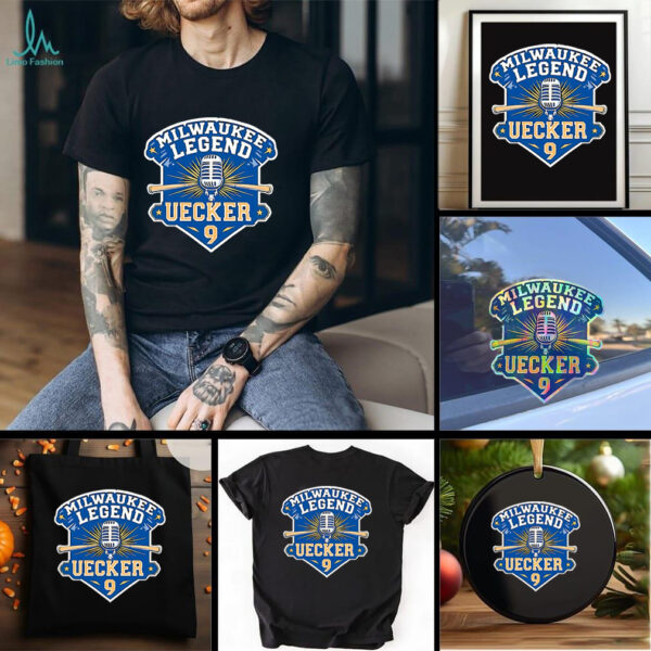 Milwaukee Legend Bob Uecker #9 Mr. baseball logo shirt