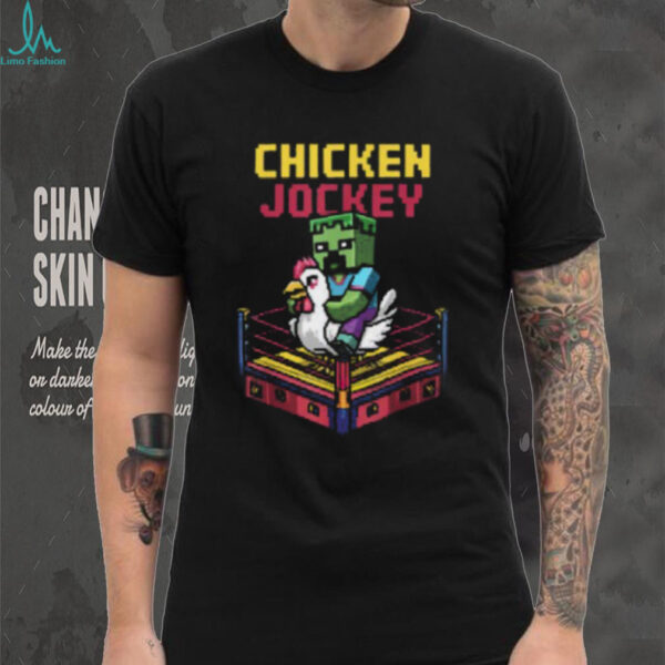 Minecraft Movie Chicken Jockey Meme Shirt