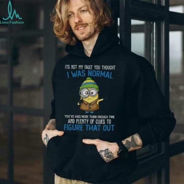 Minion it’s not my fault you thought I was normal you’ve had more than enough time and plenty of clues shirt