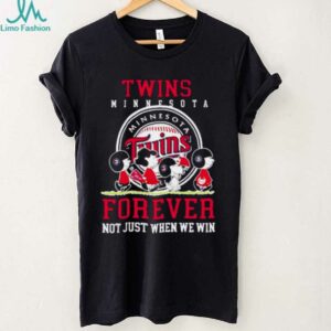 Minnesota Twins forever not just when we win Peanuts shirt