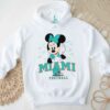 Miami Dolphins Mickey at Quarterback Disney Vintage Football T Shirt