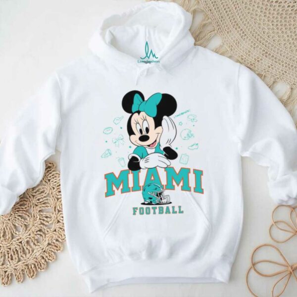 Minnie Mouse Miami Football T Shirt