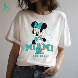 Minnie Mouse Miami Football T Shirt