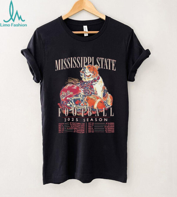 Mississippi State Bulldogs Football 2025 Season schedule helmet shirt