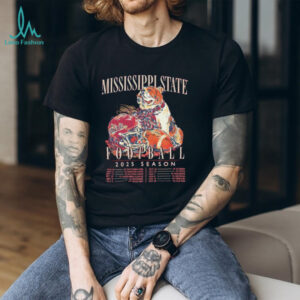 Mississippi State Bulldogs Football 2025 Season schedule helmet shirt