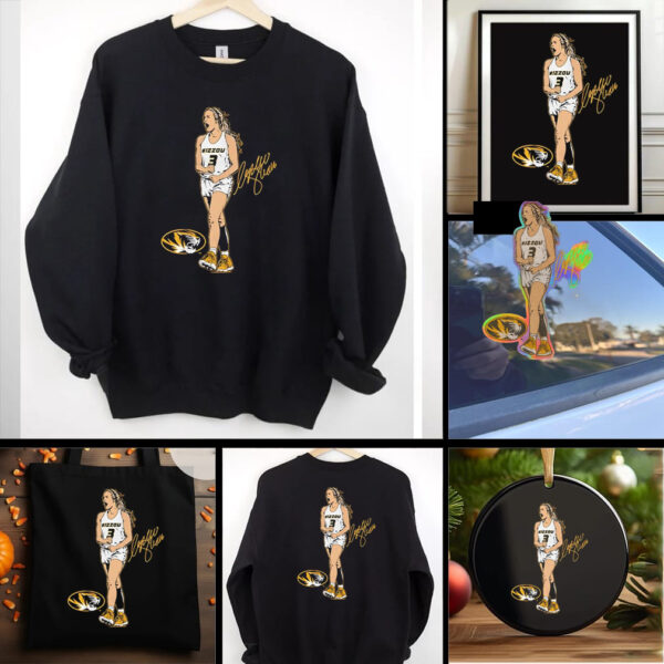 Missouri Basketball Sophie Cunningham Superstar Pose signature shirt
