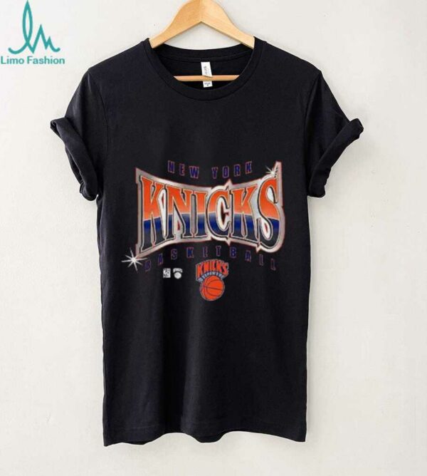 Mitchell & Ness Black New York Knicks Worldwide Collection Glow Up T Shirt