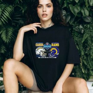 NFL Preseason Week 2 2025 Los Angeles Chargers Vs Los Angeles Rams Dueling Helmet shirt