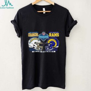 NFL Preseason Week 2 2025 Los Angeles Chargers Vs Los Angeles Rams Dueling Helmet shirt