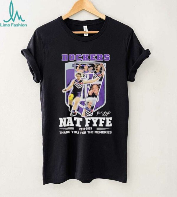 Nat Fyfe Fremantle Dockers 2010 2025 tahnk you for the memories shirt